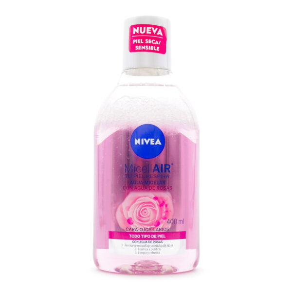 Agua Micelar Nivea Facial Rosas 400 mL