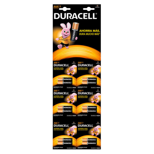 PILA DURACELL ALKALINA AAA X 2 6 UDS(SF)