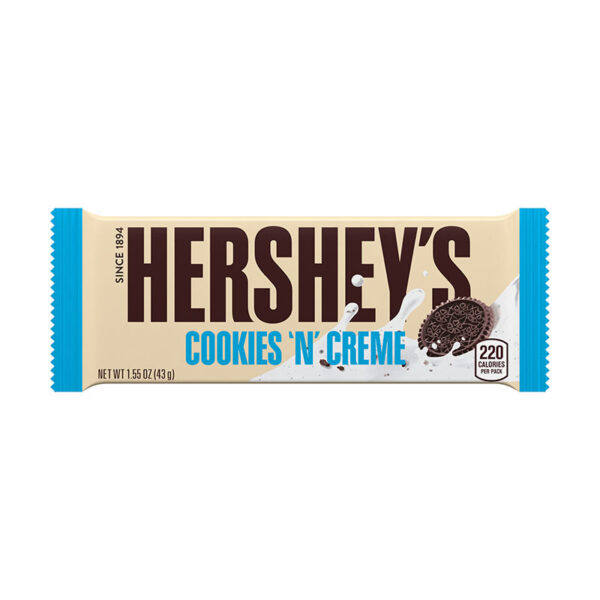CHOCOLATINA HERSHEYS BLANCA 43 GR 12 UDS
