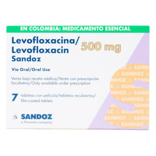 LEVOFLOXACINO 500 MG 7 TABLETAS SZ