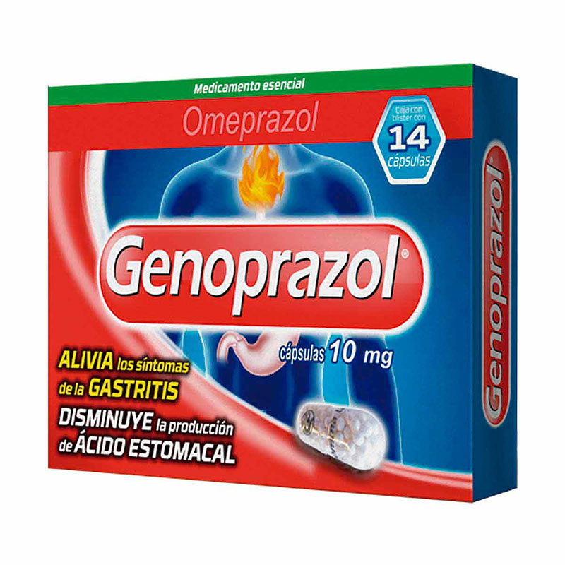GENOPRAZOL 10 MG 14 CAPSULAS(SF)