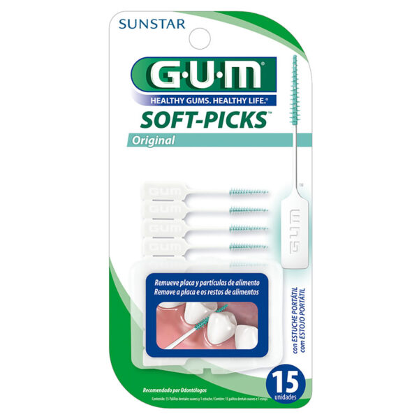 PALILLOS DENTALES SOFT PICKS GUM 15 UDS
