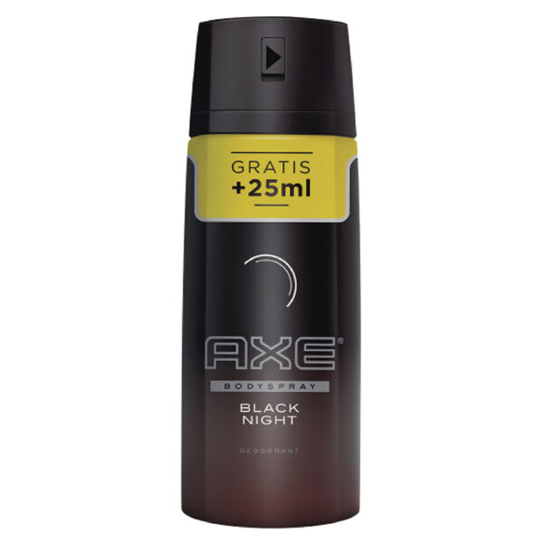 DTE.AXE BOD.SPR.BLACK NIG.150ML GTS.25ML