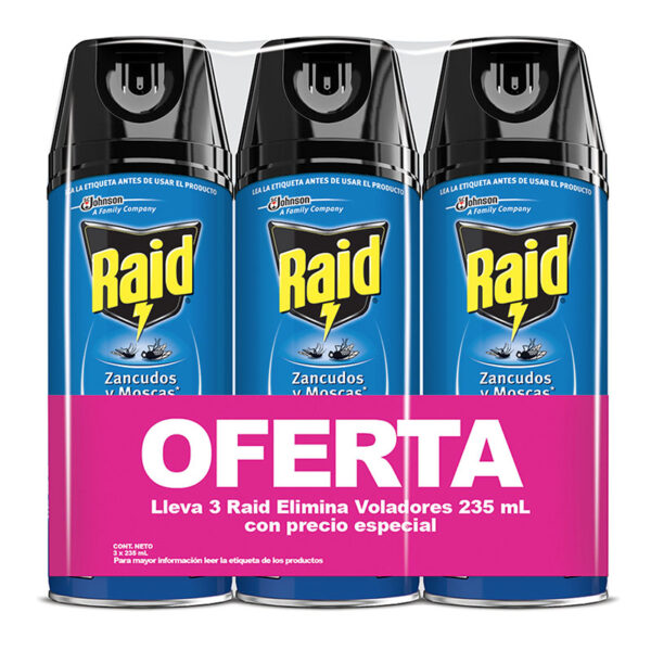 RAID SPRAY ZANCU.Y MOS.235ML 3UDS OFERTA