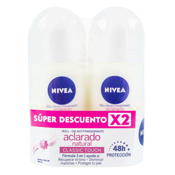 2 DTE NIVEA ROL.ACLA.NAT.50 ML M SUP.DTO
