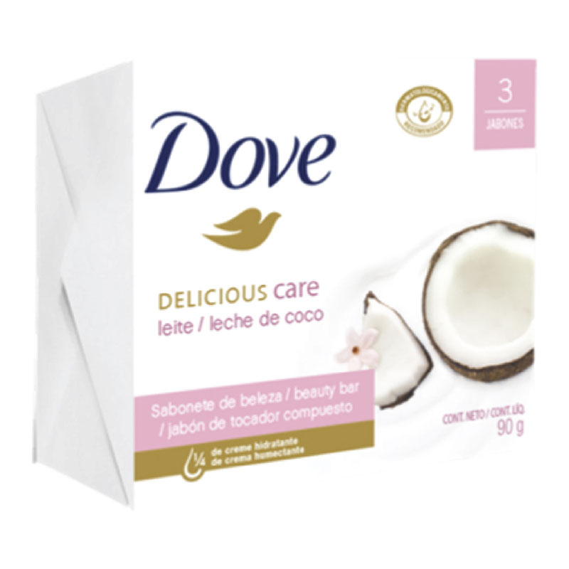JAB.DOVE LECHE DE COCO 90 GR