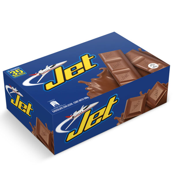 CHOCOLATINA JET 30 GR 35 UDS LECHE 1210