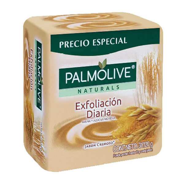 JAB.PALMOLIVE AVENA Y AZUCAR 120GR P.E X 3