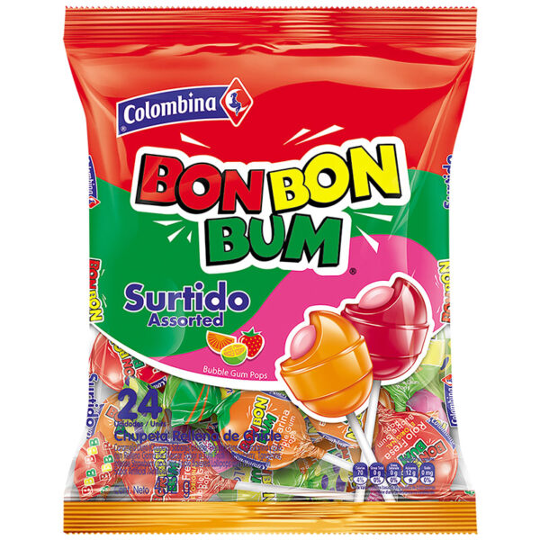 BON BON BUM SURTIDO 24 UDS
