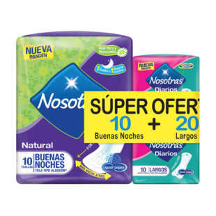TOA.NOSOTRAS B.NOCHES 10UDS+PRO.LAR.20UN