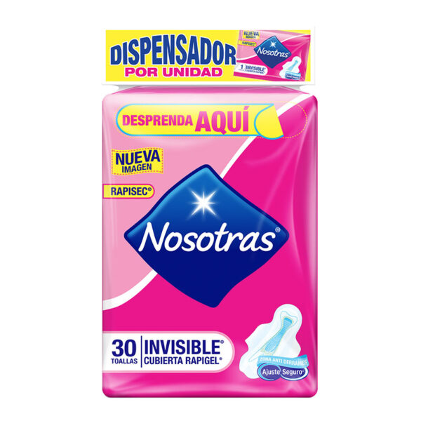 TOA.NOSOTRAS INVIS.RAPIGEL DISP.30 UDS