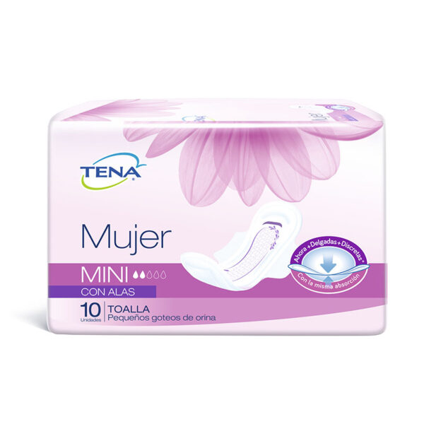 TOA.TENA MUJER MINI ALAS 10 UDS