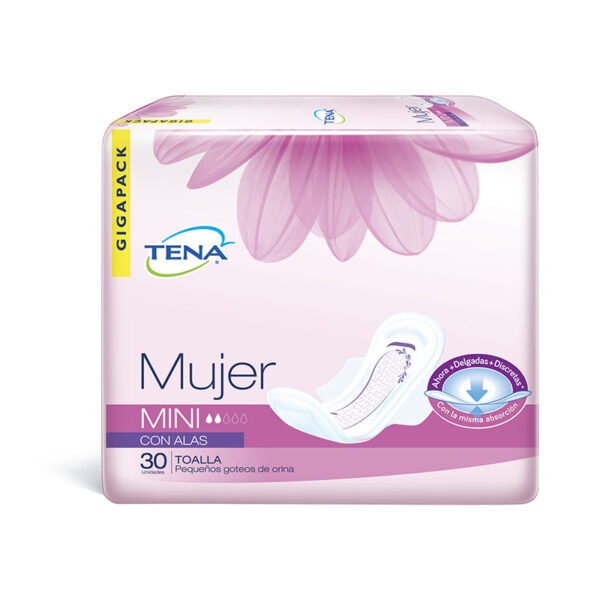 TOA.TENA MUJER MINI ALAS 30 UDS