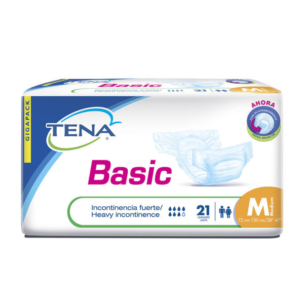 PAN.TENA BASIC MED.TIPO TELA 21 UDS