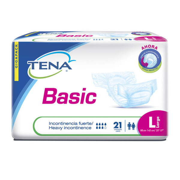 PAN.TENA BASIC GDE.TIPO TELA 21 UDS