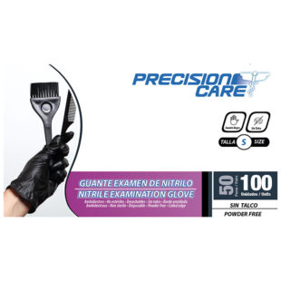 GUANTE NITRI.PRECISION NEGRO S 100 UDS