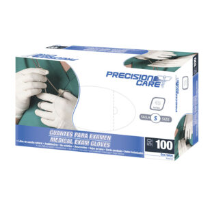 GUANTE DESECH.PRECISION LATEX 100 UDS S