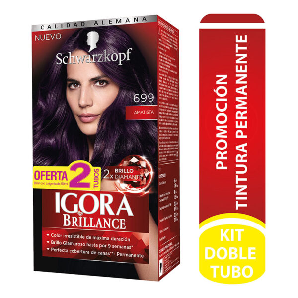 IGORA KIT BRILLA 699 PROM.2TUBO.AMATISTA
