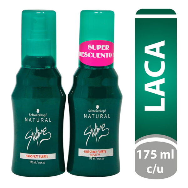 LACA NATURAL STYLING FUER.SPR.175 ML+REP