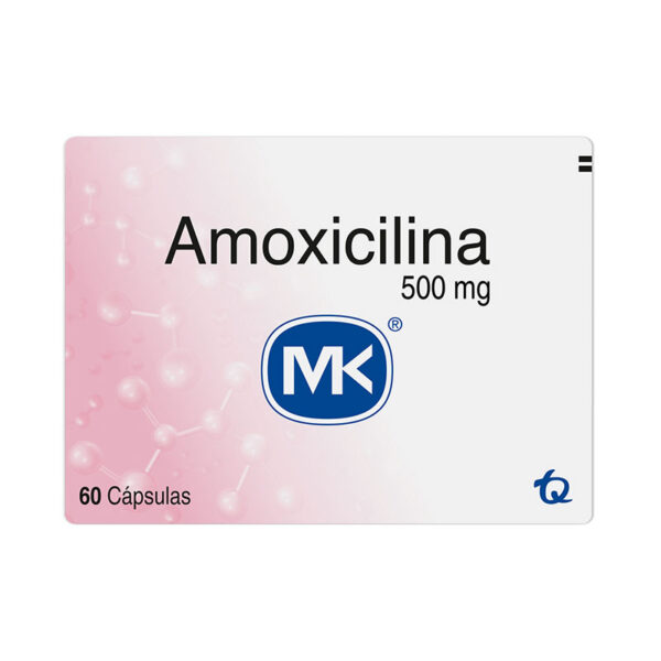 AMOXICILINA 500 MGS 60 CAPSULAS MK