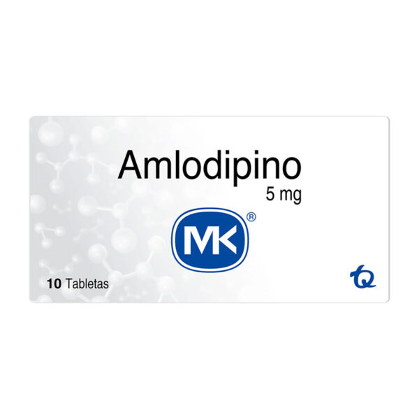 AMLODIPINO MK 5 MGS 10 TABLETAS