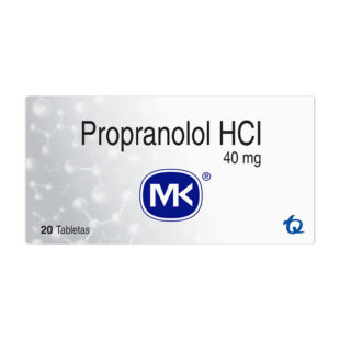 PROPANOLOL 40 MG 20 TABLETAS MK