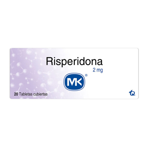 RISPERIDONA 2 MG 20 TABLETAS MK