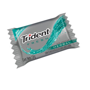 CHICLE TRIDENT FRESH HERBAL 60 UDS