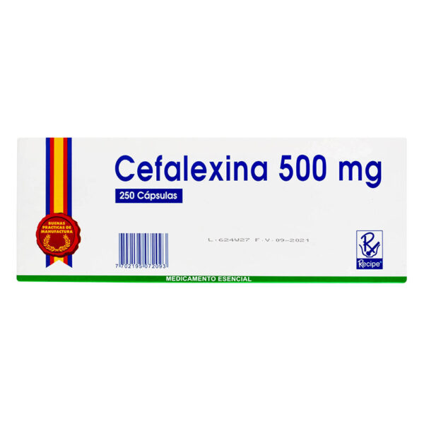 CEFALEXINA 500 MG 250 CAPSULAS RC (A)