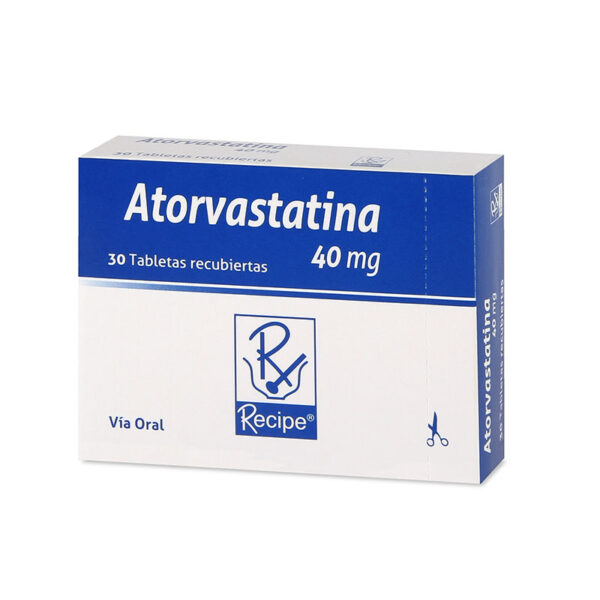 ATORVASTATINA 40 MG 30 TABLETAS RC