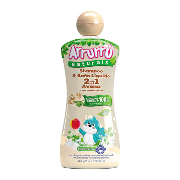 CHA.Y BANO ARRURRU NAT.2EN1 AVENA 400 ML