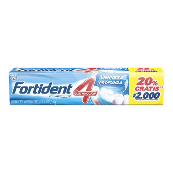 CREMA FORTIDENT LIMPIEZA PROFUNDA 81 GR