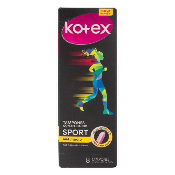 TAMPON KOTEX SPORT MEDIO CON APLI.8 UDS