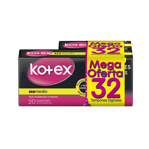 TAM.KOTEX EV.DIGITAL MEDIO 20 UDS+10 M.O
