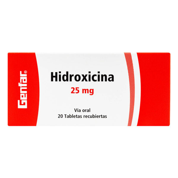 HIDROXICINA 25 MGS 20 TABLETAS GF