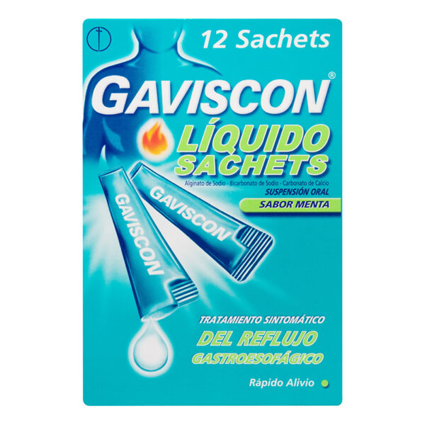 GAVISCON SUSPENSION MENTA 10 ML X 12 UDS