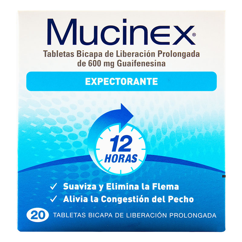 MUCINEX 600 MG 20 TBS