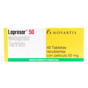 LOPRESOR 50 MG 40 GRAGEAS (M)