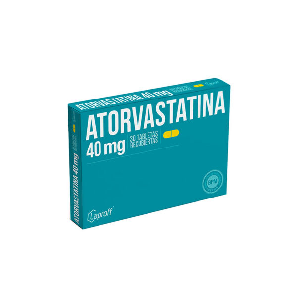 ATORVASTATINA 40 MG 30 TABLETAS LP