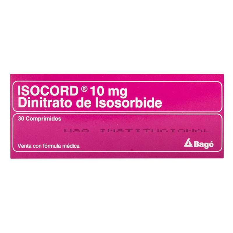 ISOCORD 10 MGS 30 TABLETAS