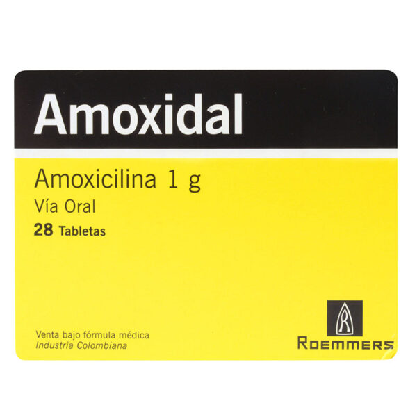 AMOXIDAL 1 GRAMO 28 TABLETAS