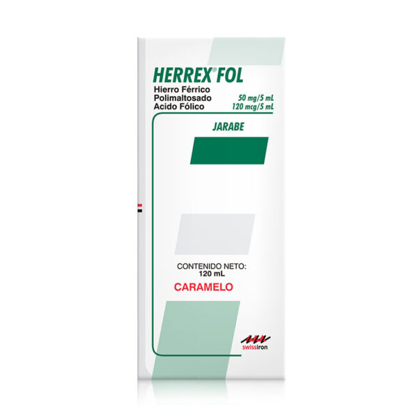 HERREX FOL CARAMELO JARABE 120 ML