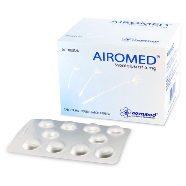 AIROMED MASTICABLE 5 MG 90 TABLETAS