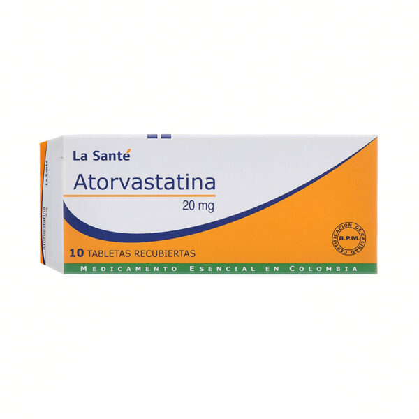 ATORVASTATINA 20 MG 10 TABLETAS LS