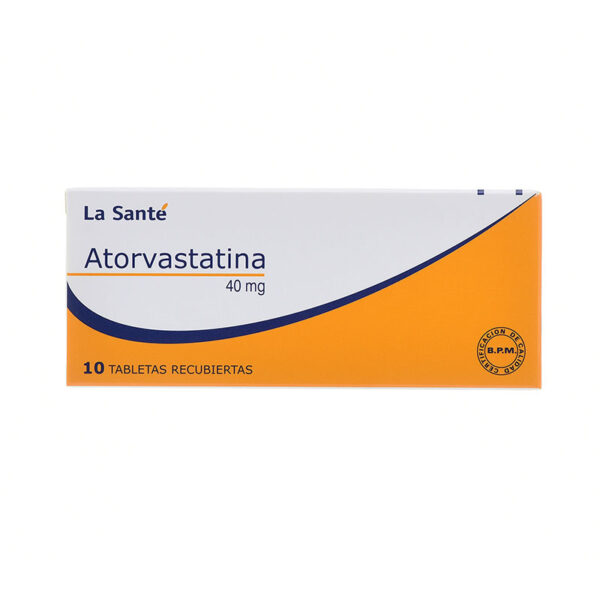 ATORVASTATINA 40 MG 10 TABLETAS LS