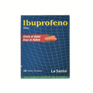 IBUPROFENO 400 MG 100 TABLETAS LA SANTE
