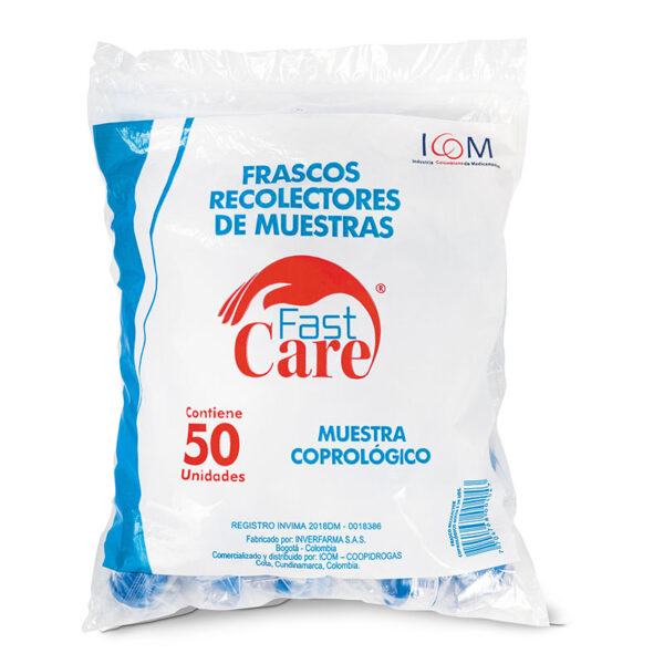 FRASCO RECOL.MUESTRAS COP. 50UDS ICOM