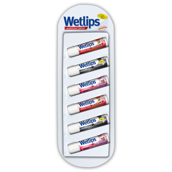 PROT.LABIAL WETLIPS SURTIDO DISP.6 UDS