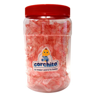 CHUPO CORCHITO SILICONA FINO 48 UDS