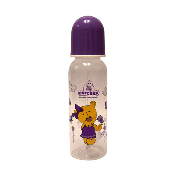 BIBERON CORCHITO DECORADO 8 OZ